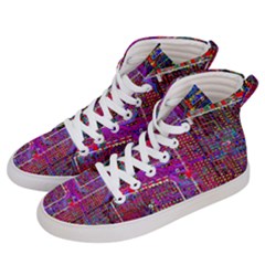 Technology Circuit Board Layout Pattern Women s Hi-top Skate Sneakers by Ket1n9