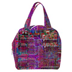 Technology Circuit Board Layout Pattern Boxy Hand Bag by Ket1n9