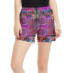 Technology Circuit Board Layout Pattern Women s Runner Shorts by Ket1n9