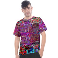 Technology Circuit Board Layout Pattern Men s Sport Top by Ket1n9