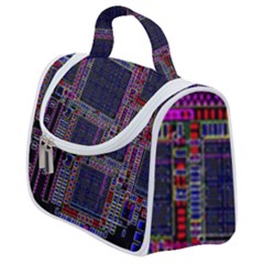 Cad Technology Circuit Board Layout Pattern Satchel Handbag by Ket1n9