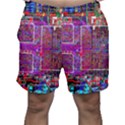 Technology Circuit Board Layout Pattern Men s Shorts View1