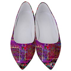 Technology Circuit Board Layout Pattern Women s Low Heels by Ket1n9