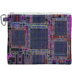 Cad Technology Circuit Board Layout Pattern Canvas Cosmetic Bag (xxxl) by Ket1n9