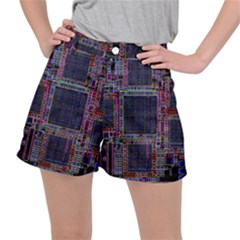 Cad Technology Circuit Board Layout Pattern Women s Ripstop Shorts by Ket1n9