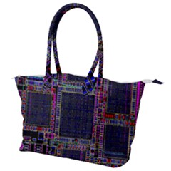 Cad Technology Circuit Board Layout Pattern Canvas Shoulder Bag