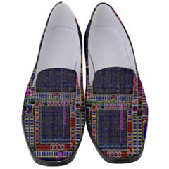 Cad Technology Circuit Board Layout Pattern Women s Classic Loafer Heels by Ket1n9