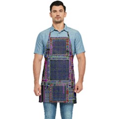 Cad Technology Circuit Board Layout Pattern Kitchen Apron by Ket1n9