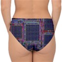 Cad Technology Circuit Board Layout Pattern Double Strap Halter Bikini Bottoms View2