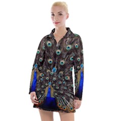 Peacock Women s Long Sleeve Casual Dress by Ket1n9