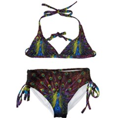 Beautiful Peacock Feather Kids  Classic Bikini Set by Ket1n9