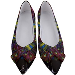 Beautiful Peacock Feather Women s Bow Heels by Ket1n9