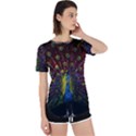 Beautiful Peacock Feather Perpetual Short Sleeve T-Shirt View1