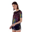 Beautiful Peacock Feather Perpetual Short Sleeve T-Shirt View2