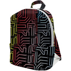 Circuit Board Seamless Patterns Set Zip Up Backpack by Ket1n9