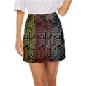 Circuit Board Seamless Patterns Set Mini Front Wrap Skirt View1