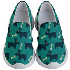 Happy Dogs Animals Pattern Kids Lightweight Slip Ons by Ket1n9