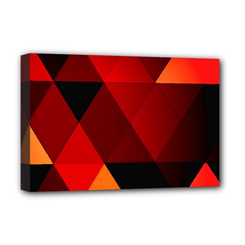 Abstract Triangle Wallpaper Deluxe Canvas 18  X 12  (stretched) by Ket1n9