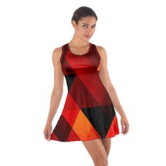 Abstract Triangle Wallpaper Cotton Racerback Dress by Ket1n9