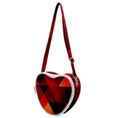 Abstract Triangle Wallpaper Heart Shoulder Bag by Ket1n9