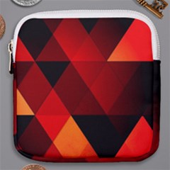 Abstract Triangle Wallpaper Mini Square Pouch by Ket1n9