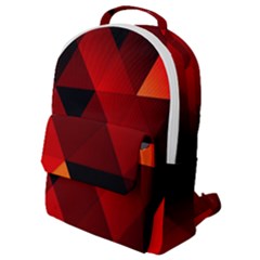 Abstract Triangle Wallpaper Flap Pocket Backpack (small) by Ket1n9