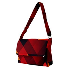 Abstract Triangle Wallpaper Full Print Messenger Bag (m) by Ket1n9