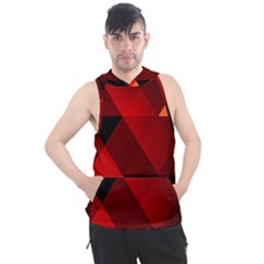 Abstract Triangle Wallpaper Men s Sleeveless Hoodie by Ket1n9