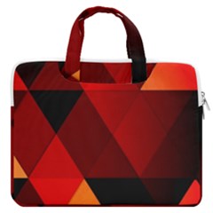 Abstract Triangle Wallpaper Macbook Pro 13  Double Pocket Laptop Bag by Ket1n9