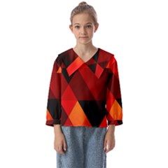 Abstract Triangle Wallpaper Kids  Sailor Shirt by Ket1n9