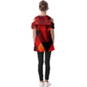 Abstract Triangle Wallpaper Fold Over Open Sleeve Top View2