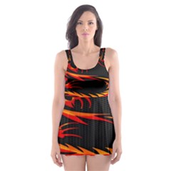 Dragon Skater Dress Swimsuit by Ket1n9