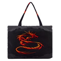 Dragon Zipper Medium Tote Bag by Ket1n9