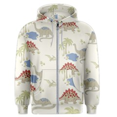 Dinosaur Art Pattern Men s Zipper Hoodie by Ket1n9