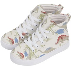 Dinosaur Art Pattern Kids  Hi-top Skate Sneakers by Ket1n9