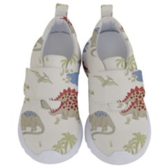 Dinosaur Art Pattern Kids  Velcro No Lace Shoes by Ket1n9