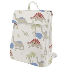 Dinosaur Art Pattern Flap Top Backpack by Ket1n9