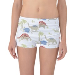 Dinosaur Art Pattern Boyleg Bikini Bottoms by Ket1n9