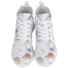 Dinosaur Art Pattern Women s Lightweight High Top Sneakers by Ket1n9