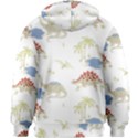 Dinosaur Art Pattern Kids  Zipper Hoodie Without Drawstring View2