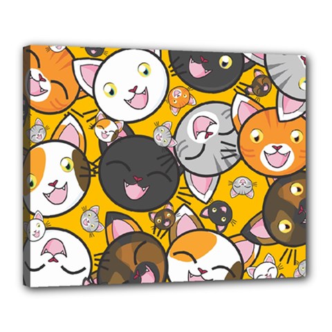 Cats Cute Kitty Kitties Kitten Canvas 20  X 16  (stretched) by Ket1n9