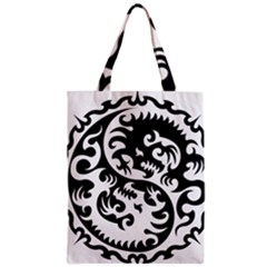 Ying Yang Tattoo Zipper Classic Tote Bag by Ket1n9