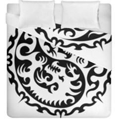 Ying Yang Tattoo Duvet Cover Double Side (king Size) by Ket1n9