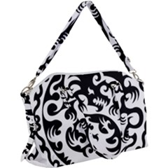 Ying Yang Tattoo Canvas Crossbody Bag by Ket1n9