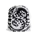 Ying Yang Tattoo Drawstring Pouch (XL) View1