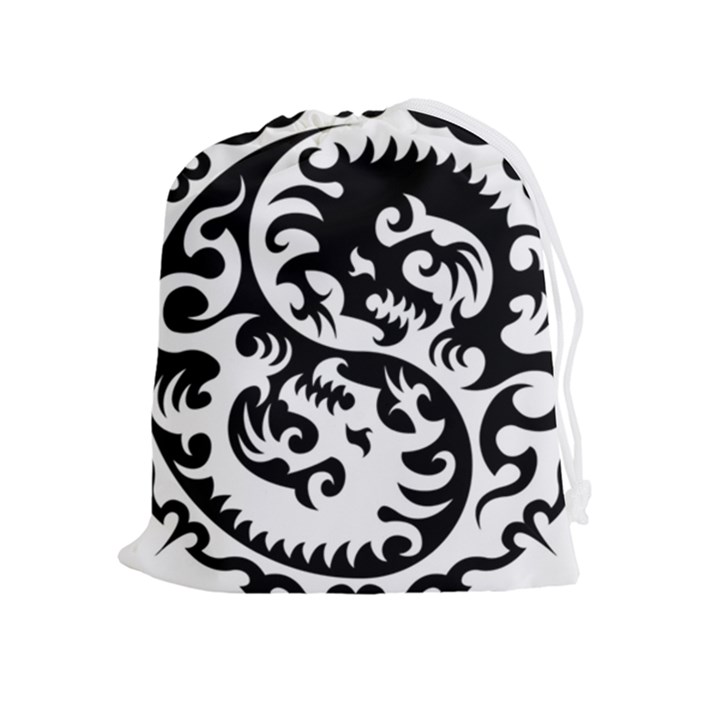 Ying Yang Tattoo Drawstring Pouch (XL)