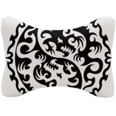 Ying Yang Tattoo Seat Head Rest Cushion by Ket1n9