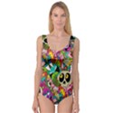 Crazy Illustrations & Funky Monster Pattern Princess Tank Leotard  View1