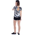 Ying Yang Tattoo Back Circle Cutout Sports T-Shirt View2