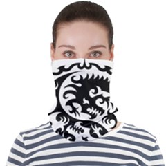 Ying Yang Tattoo Face Seamless Bandana (adult) by Ket1n9